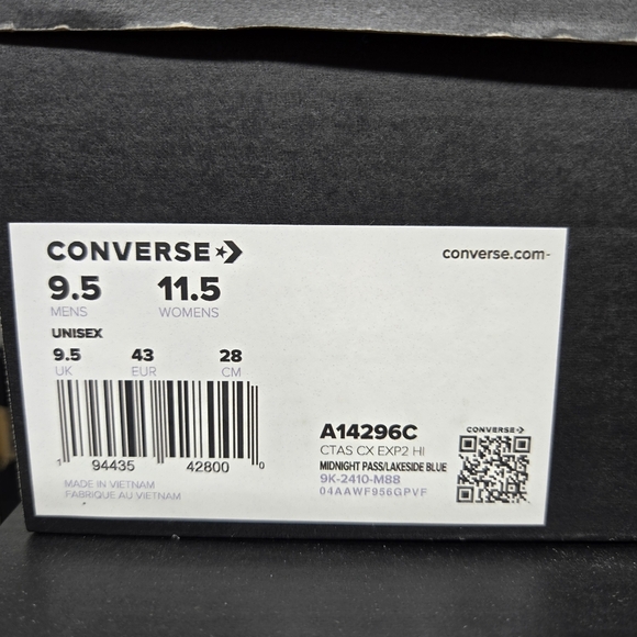 Converse Chuck Taylor All Star CX EXP2 High 'Midnight Pass' Men's Shoes Size 9.5 - Picture 8 of 8